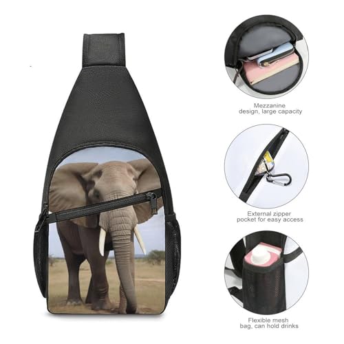 Mochila tipo bandolera deportiva casual para día miniatura 5