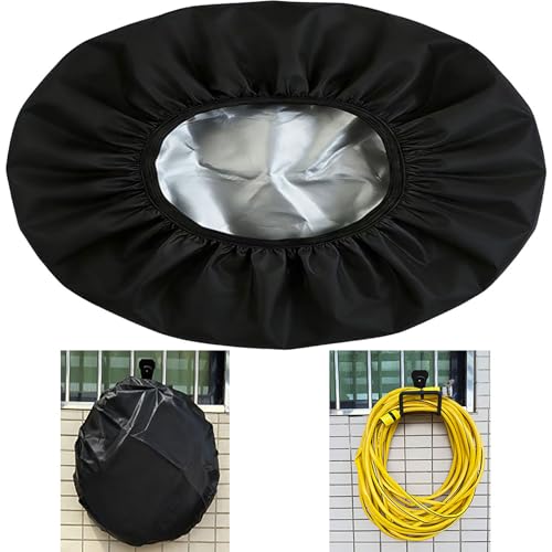 Hose Cover - for Garden Hose 5/8 in. x 70-100ft Garden Hose Cover for Wall Mounted Hose Waterproof Sun-Proof Dustproof Heavy Duty 420D Oxford Spun Cloth Double-sided Material Extend Life