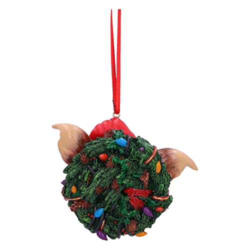 Nemesis Now Gremlins Gizmo in Wreath Hanging Ornament 9.5cm, Resin, Officially Licensed Gremlins Merchandise - Image 3