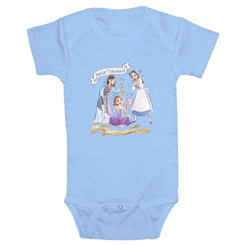 Disney Princesas Feelin' Fabulous para bebés y niñas, Azul claro, 18M