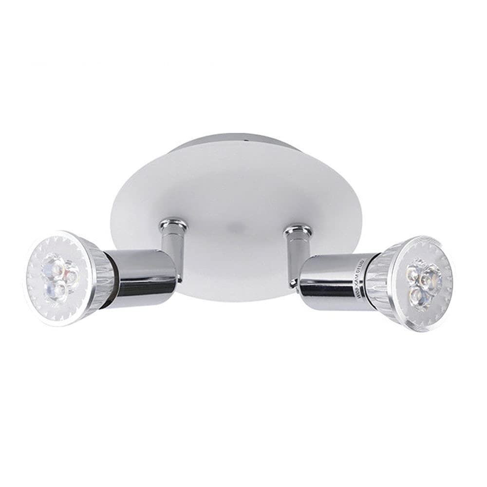 BHGFYXBS Spotlight 2-Light Adjustable Ceiling Lights, Gu10 Surface Mounted Accent Spot Lighting Indoor, Modern Directional Spotlights For Kitchen Island Living Room Commercial