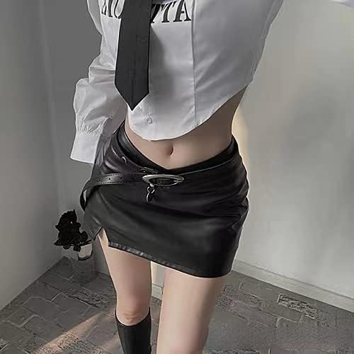 Y2k Belt Y2k Accessories Aesthetic Accessories Belts Y2k Fashion Grunge Accessories (Black,One size)