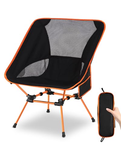 Chaise de Camping Pliante Portable, 400 lbs, Support en Aluminium