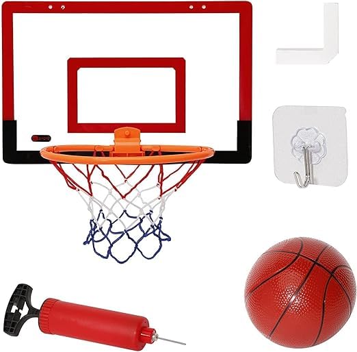 DMG Basketball Hoop Large Basketball Hoop Indoor for Kids Home Wall-Mounted Basketball Board Basketball Toy for Kids Boys Teens Perfect Festival & Birthday Gifts (A)