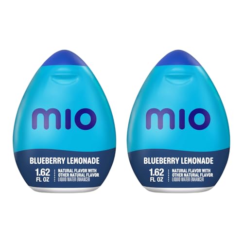 Image of MiO Liquid Water Enhancer for Sugar Free Flavored Hydration and Drink Mixing with Vitamins, Naturally Flavored Water Drops, Blueberry Lemonade, 1.62 Fluid Ounce (Pack of 2)