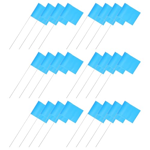 Drapeaux de balisage de sécurité sur chantiers extérieurs SHINEOFI lot de 100