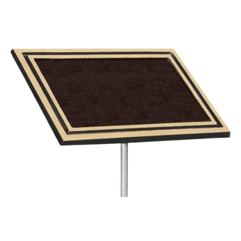 Same Day Awards Brown/Gold Outdoor Weatherproof Memorial/Rememberance/Grave Marker Plaque w/Stake - Optional Artwork/Symbols Available (Sizes: 4x6, 6x8 or 8x10 Inches) - Engraving Included (4x6 Inches)
