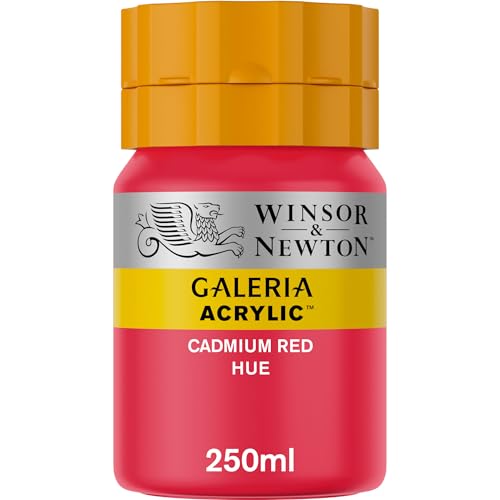 Image of Winsor & Newton Galeria Acrylic Color Tube, 250ml, Cadmium Red Hue