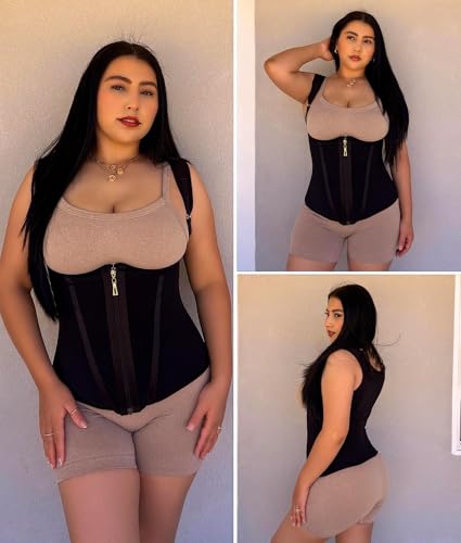 Image of SHAPERX Waist Trainer Corset for Women Tummy Control Sport Girdle Hourglass Waist Cincher Body Shaper with Steel Boned
