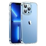 MoKo Compatible with iPhone 13 Pro Case, Crystal Clear Case, Anti-Yellowing, Shockproof Protective Clear Case for iPhone 13 Pro 6.1 Inch, Clear