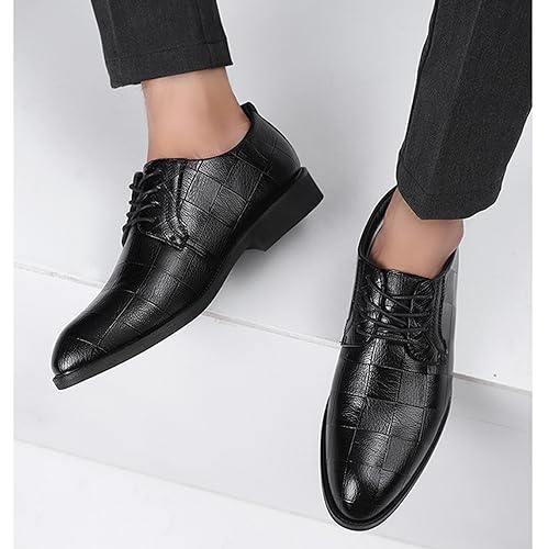Men's Lace Up Dress Shoes Formal Business Classic Oxford Derby Shoes Comfortable Walking Shoes for Men3