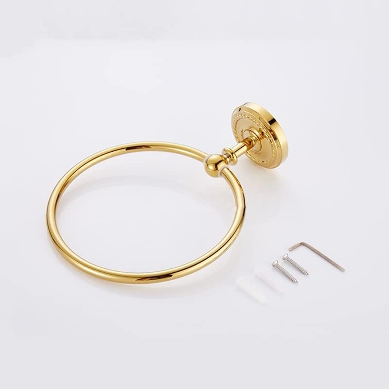 LSLYTQ Gold/Rose Gold Copper Towel Ring, Towel Bar, Bathroom Hardware Accessories