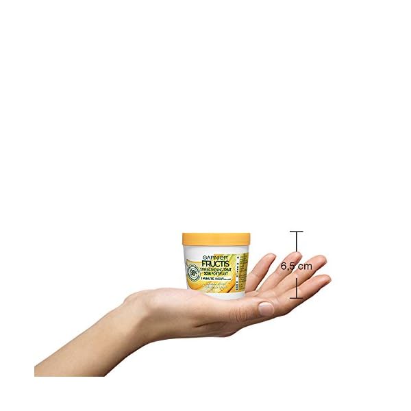 Garnier Fructis Strengthening Treat 1 Minute Hair Mask with Banana Extract, 3.4 Fl Oz (Pack of 1)