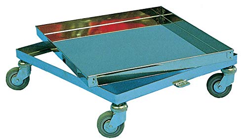 Carro porta Melari D.B. 10 panales con bandeja de acero inoxidable para apicultura