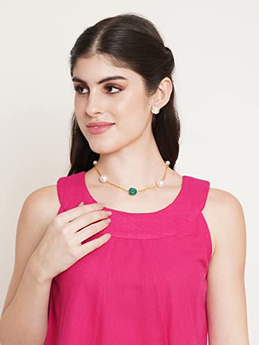 Image of FABRIC FITOOR Women's Cotton Fuchia Pink Color Sleeveless Short Crop Top