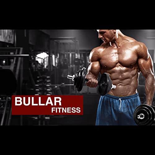 Image of BULLAR Home Gym Set 8kg to 70kg with ez /curl /Straight /Pair of Dumbbell rods, Customize Your own Exercise Set with Workout Accessories (Dumbbell Rods, Cast Iron, 30 KG)