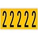 Brady 1560-2, 97092 15 Series Indoor/Outdoor Number and Letter, (Pack of 20 Cards)