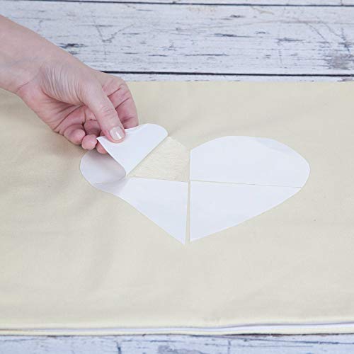 Aleene's Fabric Fusion Adhesive Sheets 5pc, Peel and Stick, Permanent and Washable Fabric Glue Sheets for Crafts