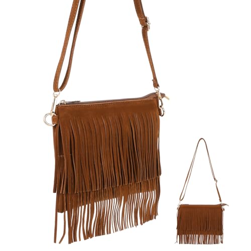 Sac à main vintage femme franges pompons léger pour soirée et mariage