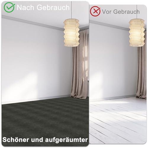 Suusolny 54 Stück 5,02 m² PVC Bodenbelag Vinylboden Selbstklebend Fliesen Vinyl Klebefliesen Bodenfliesen Fliesenaufkleber Rutschfest Wasserfest für Wohnzimmer Küche Badezimmer - Marineblau