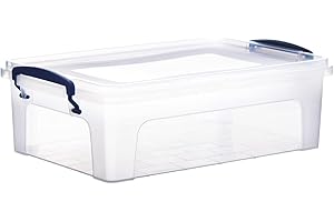 Essential 6.25 Quart Clear Plastic Storage Bin: Declutter Every Nook and Corner