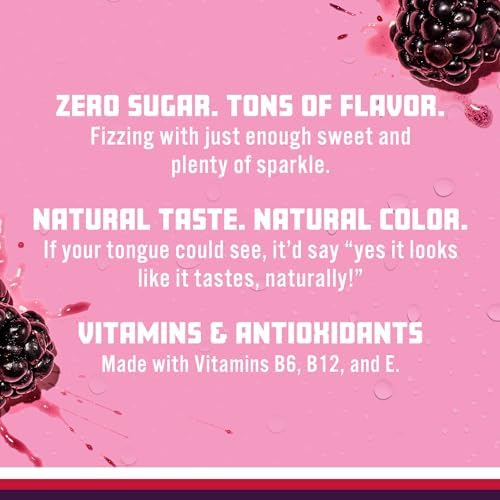 Sparkling Ice, Black Raspberry Sparkling Water, Zero Sugar Flavored Water, with Vitamins and Antioxidants, Low Calorie Beverage, 17 fl oz Bottles (Pack of 12) - 4