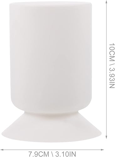 Miniatura 3 de 2 unids titular de silicona olla de vidrio taza multifuncional escritorio oficina succión anti cepillo cosmético lápiz multiusos soporte maquillaje