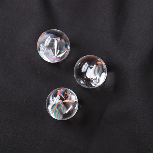 Boule de cristal arc-en-ciel et blanche pour décoration de table salon - 2