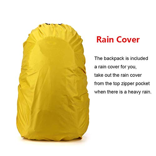 Mooedcoe 75L Large Hiking Backpack Outdoor Sports Water-Resistant Travel Daypack Mountaineering Climbing Trekking Camping Rucksack