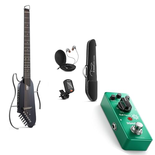 Donner Hush I Travel Guitar Portable Acoustic Guitar-Reverb Guitar Pedal