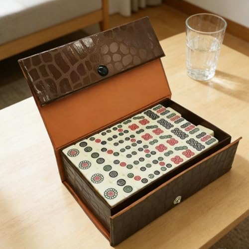 Set Mini Mahjong Ligero con Caracteres Grabados miniatura 3