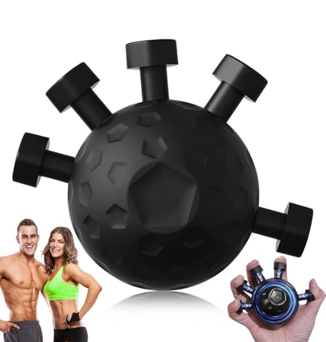 Finger Gripper Strength Trainer, Spherical Ball with Multiple Grips for Hand Exercise and Muscle Training