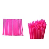 100% nagelneu 72 pcs. Pink Motorrad Speichencover Felgen Spoke Tubes für 3,5-6,5 mm Speiche, Länge 17cm