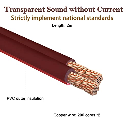 Image of MEIRIYFA 2RCA Plugs to 2 Banana Plugs Speaker Wire, Dual Banana Plug to RCA Male Plug OFC HiFi Speaker Cable for Speaker Subwoofer - 2M