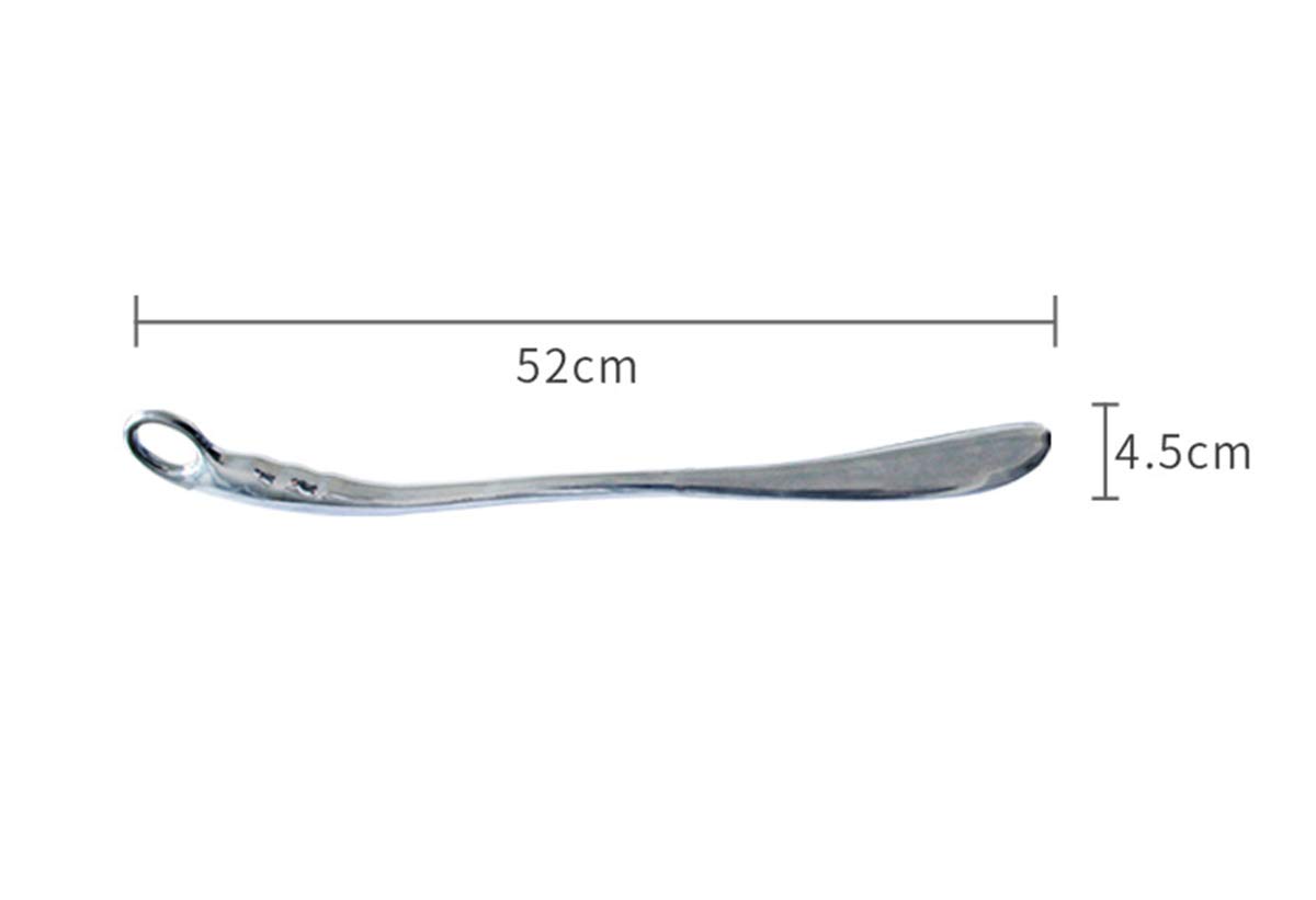 calzador, Calzador de metal acero inoxidable con mango largo