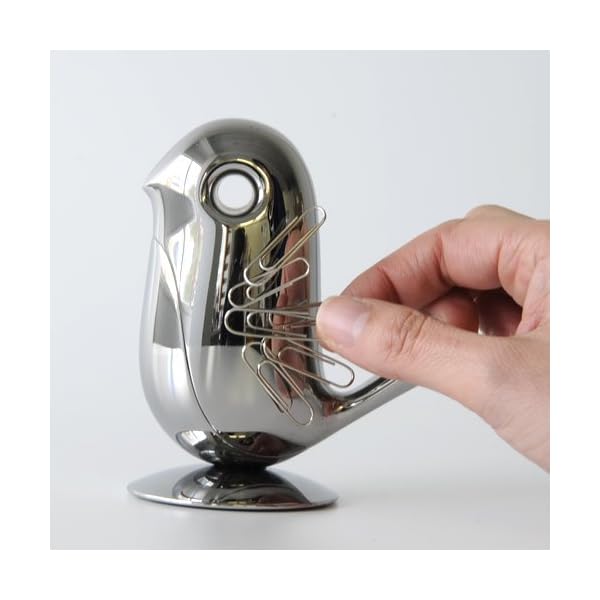 Alessi RT01 Magnetischspender für Büroklammern,Ã˜ 9,5cm, H 10,5cm – Bild 5