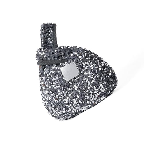 Pochette de soirée triangle à paillettes pour mariage et grands événements