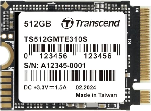 �g�����Z���h M.2 NVMe SSD 512GB 2230 PCIe Gen4×4 �ő�Ǎ���:3,300MB/s �ő发����:1,700MB/s M Key TS512GMTE310S