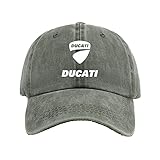TOUYO Unisex Outdoor Ducati Baseball Cap, Washed Look Retro Kappe Mütze Cap Schirmmütze Basecap Verstellbar-Green||ONE Size