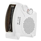 Amazon Brand - Solimo 2000/1000 Watts Room Heater with Adjustable Thermostat (ISI certified, White colour, Ideal for small to medium room/area)