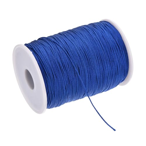 Rebower 1mm Nylon String for Bracelets, 328 Yard Nylon Beading Thread String Cord [ for Jewelry Making Bracelet Necklaces DIY Craft] - Dark Blue
