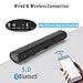 LITTOAK Sound Bar for TV, BT 5.0 Soundbar, 50 Watt 16 Inch Soundbars for Home Audio, Gaming, Projectors, TV Speakers Supports HDMI ARC/Optical/RCA/USB/AUX in and Sub Out Connection, Wall Mountable