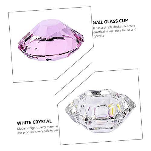 Mini taza de lavado de cristal para uñas miniatura 5