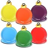 Zhehao 30 Pcs Christmas Disposable Paper Plates 7 Inches Xmas Dessert Plates Christmas Ball Shape Dish Holiday Paper Dinnerware Xmas Birthday Party Supplies for Dessert Salad Appetizer (Classic Style)