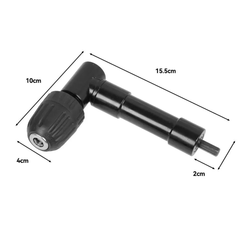 Crozgan Right Angle Drill 0.8-10mm Right Angle Bend Extension 90 Degree Professional Adapter Attachment Cordless for Tight Corner Workspace - Image 2