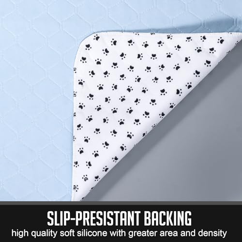 Image of Washable Pee Pads for Dogs, Reusable Pee Mats for Dogs, Puppy Pads Super Water Absorption Puppy Pee Rugs Easier to Dry, Wee Wee Pads for Dogs Non-Slip, Pet Training Pad Whelping Playpen Dog Crate