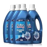 Finish Classic Power Gel, phosphatfrei – Geschirrspülmittel für die Spülmaschine für brillante Spülergebnisse – Sparpack mit 4 x 1,5 l Spülmaschinengel