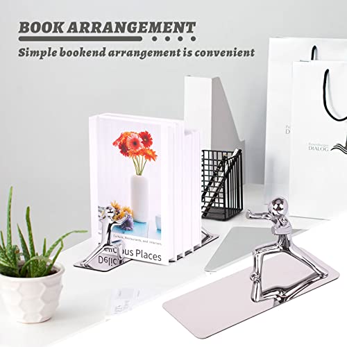 Decorative Bookends For Shelves Metal Book Ends- Elegant Book Holder - Durable, Non Skid Heavy Duty Bookends Decorative Unique Book Stoppers For Books, Dvds, Magazines & More #TOP4