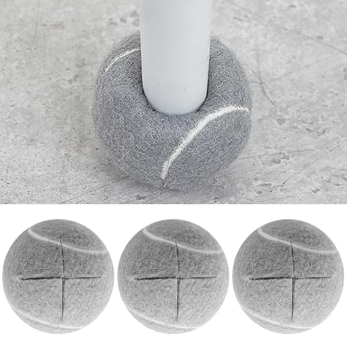 Pelotas de tenis para silla que evitan ruidos y rayones con fieltro protector 4