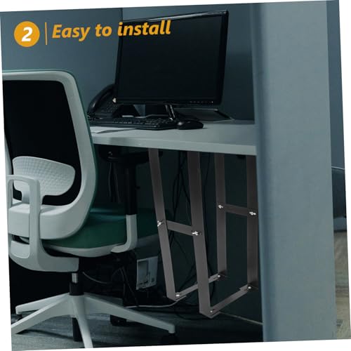 Soporte para CPU bajo escritorio, robusto, de acero al carbono, diseño ahorrador de espacio, para torre de PC miniatura 5
